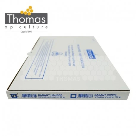 Feuilles De Cire Gaufrées 1kg Dadant Hausse Thomas®(carton 20 Pièces) 3 Feuilles De Cire Gaufrées 1kg Dadant Hausse Thomas®(carton 20 Pièces)