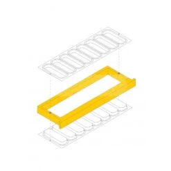 COFFRET RECHARGE 16 SECTIONS POUR CADRE MIEL EN RAYON DADANT RR1323