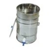BAC A DESOPERCULER CYLINDRIQUE INOX 1 BAC A DESOPERCULER CYLINDRIQUE INOX -Outil Sapicoles Magasin couloir a opercules inox