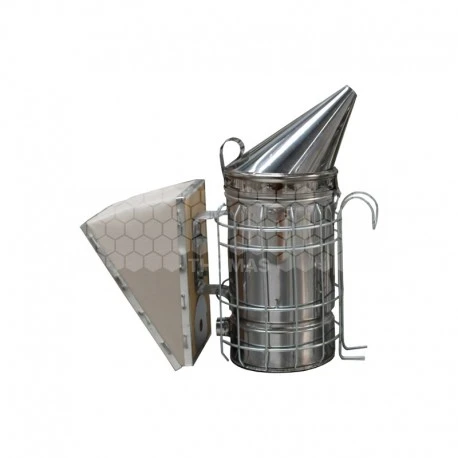 Enfumoir à Abeilles Inox Le Classic Avec Cage De Protection H. 19 Cm 3 Enfumoir à Abeilles Inox Le Classic Avec Cage De Protection H. 19 Cm