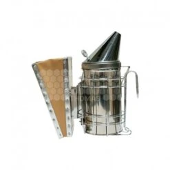 Enfumoir à Abeilles Inox Type Américain (cage De Protection) H.18 Cm