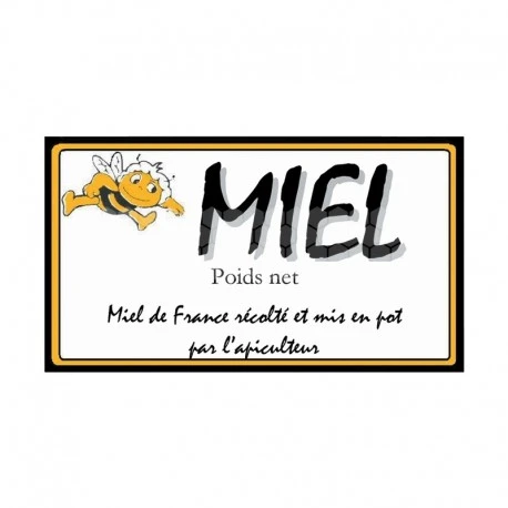 Étiquette Miel-Abeille 3 Étiquette Miel-Abeille