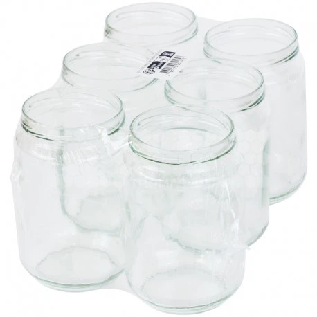 Pots Verre Réserve 1 Kg TO 82 (pack De 6 Pièces, Sans Capsules) 3 Pots Verre Réserve 1 Kg TO 82 (pack De 6 Pièces, Sans Capsules)