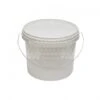 SEAU PLASTIQUE BLANC 10 KG DE MIEL AVEC COUVERCLE -Outil Sapicoles Magasin seau plastique blanc 10 kg de miel avec couvercle