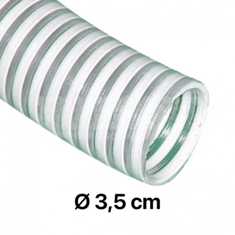 Tuyau Spiral Plastique Alimentaire Renforcé Par Du Nylon - Ø 3,5 Cm 3 Tuyau Spiral Plastique Alimentaire Renforcé Par Du Nylon - Ø 3,5 Cm